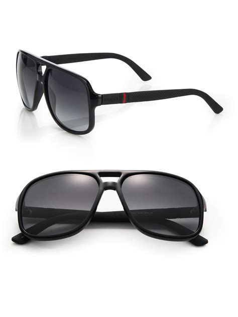 occhiali gucci tipo aviatore|Gucci Aviator Sunglasses for Men .